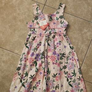 Esprit Floral Kids Dress - Pink and Green